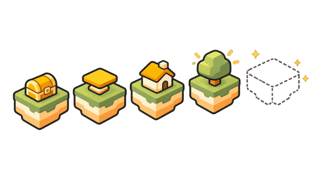 ロブロックスで人気の4つのゲームジャンル（宝探し・アスレチック・建物を建てる・クリックで集める）